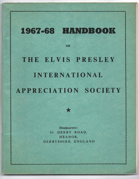 1967-68 Handbook of the Elvis Presley Appreciation Society