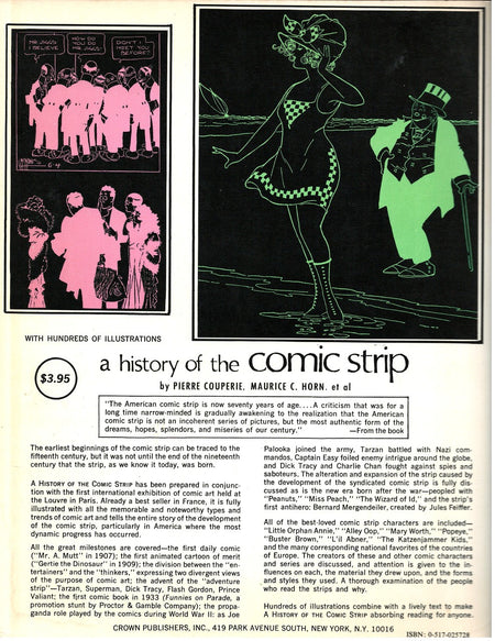 A History of the Comic Strip by Pierre Couperie et al.