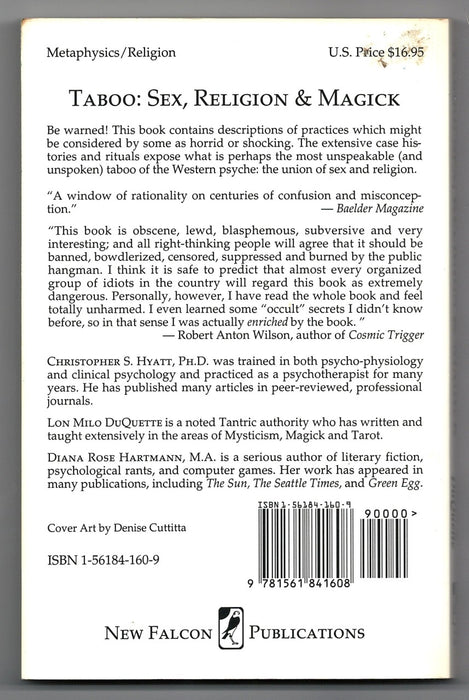 Taboo: Sex, Religion & Magick by Christopher S. Hyatt, Lon Milo DuQuette, David Cherubim and Gary Ford