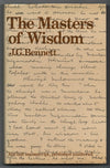 Masters of Wisdom by J.G. Bennett