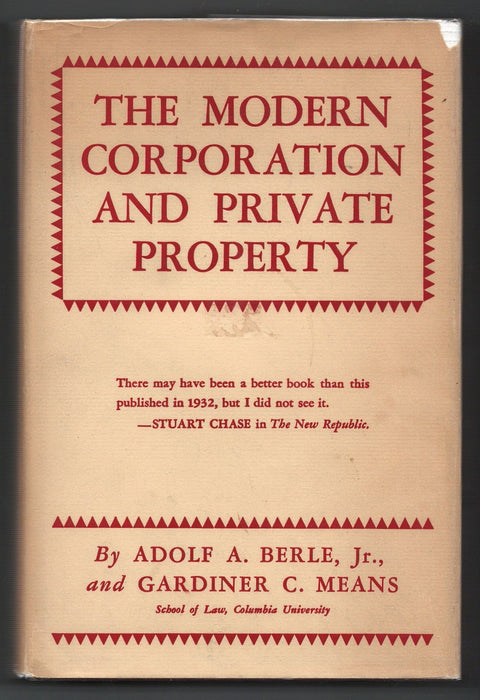 The Modern Corporation and Private Property