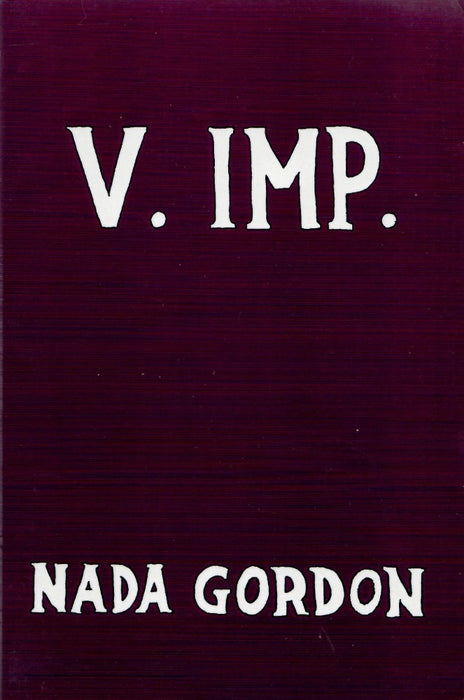 V. Imp. by Nada Gordon