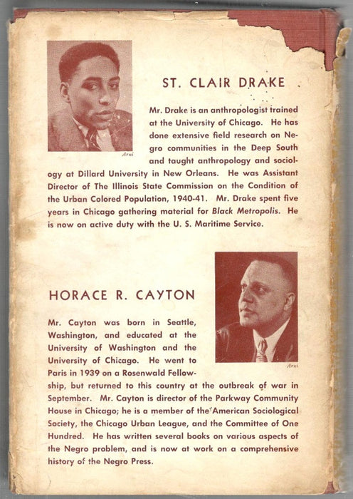Black Metropolis: A Study of Negro Life in a Northern City by St. Clair Drake & Horace R. Cayton
